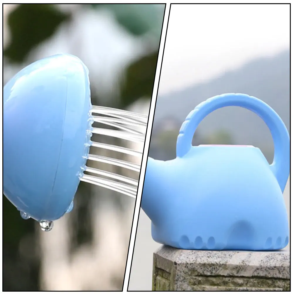 

2 Pcs Elephant Watering Pot Animal Shaped Can Fairy Plastic Cute Indoor Cans Mini Children's Cartoon Garden