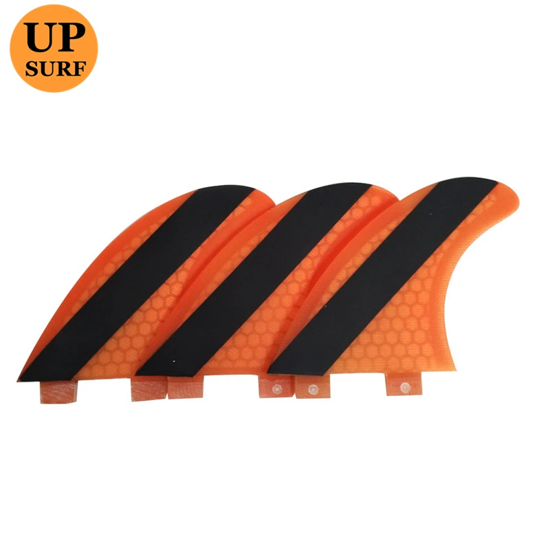 Barbatanas de Surf FCS UPSURF 1 Barbatanas G5/G7 6 Cores Aderência Fibra De Favo De Mel de Surf Fin Prancha de Surf Acessórios 3 Pçs/set Prancha de Surf