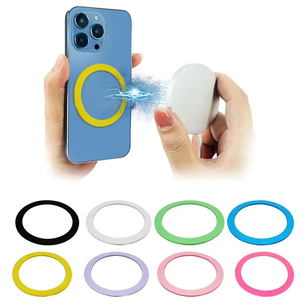 

Adhesive Liquid Silicone Ring Sticker Magnetic Ring Circle Attachment for Magsafe Magnet Wireless Charging for Apple IPhone