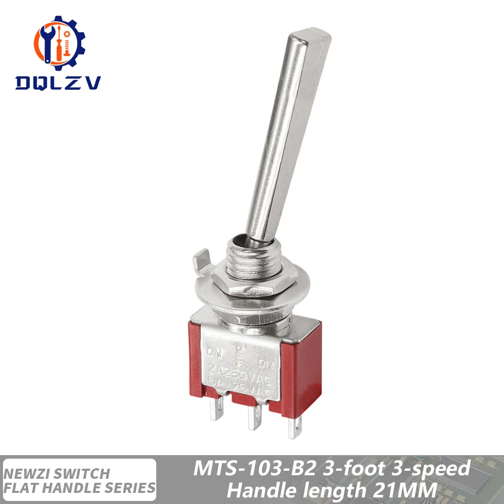 SH T80-T Serie Flachgriff 6,35 mm Panel Mount Mini Kippschalter für RC Modell Fernbedienung
