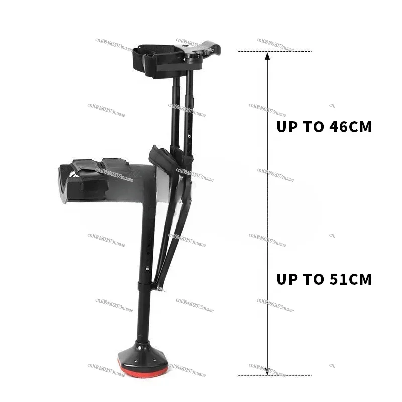 New Telescopic Assisted Walking Crutch Medical  es For Adults Hands Free Knee  Anti Skid Single Leg