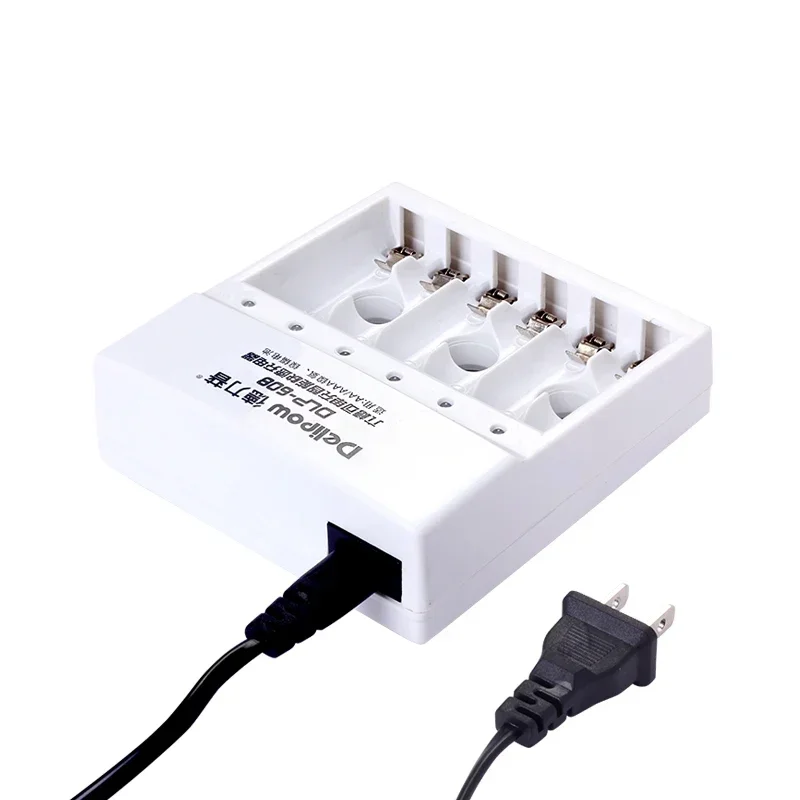 新しい Delipow バッテリー充電器 6 スロット 5 番号 7 バッテリー一般インテリジェント急速充電ターンライト機能 608 充電式 Li-io