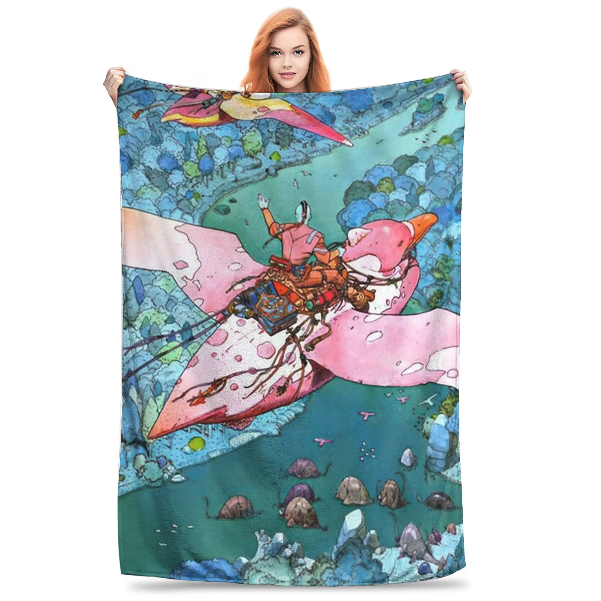 

Moebius Paintings - Jean Giraud Moebius одеяла фланелевое одеяло для дивана, постельные принадлежности, дорожные пледы, покрывало, одеяло