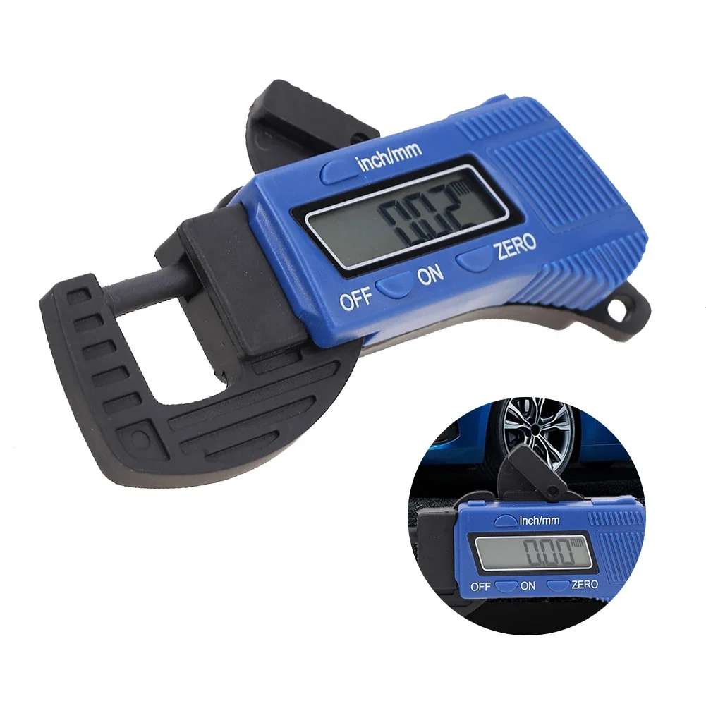 0-12.7mm Digital Precise Thickness Meter Thickness Tester Caliper Large LCD Display Lightweight for Thickness Measuring