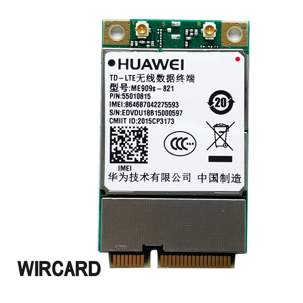 ME909s-821 modul 4G LTE FDD-LTE TDD-LTE Mini PCI-E Cat4 kartu 4G untuk B1 B3 B5 B8 B38 B39 B40 B41 untuk Laptop