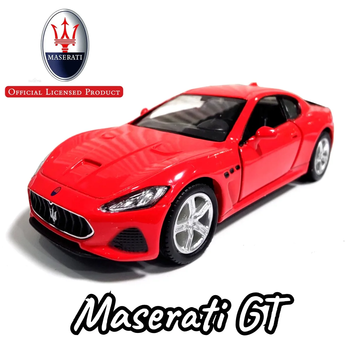 1:36 Metal Diecast Car Model Repilca Maserati Gran Turismo MC Scale Miniature Collection Vehicle Hobby Kid Toy for Boy Xmas Gift