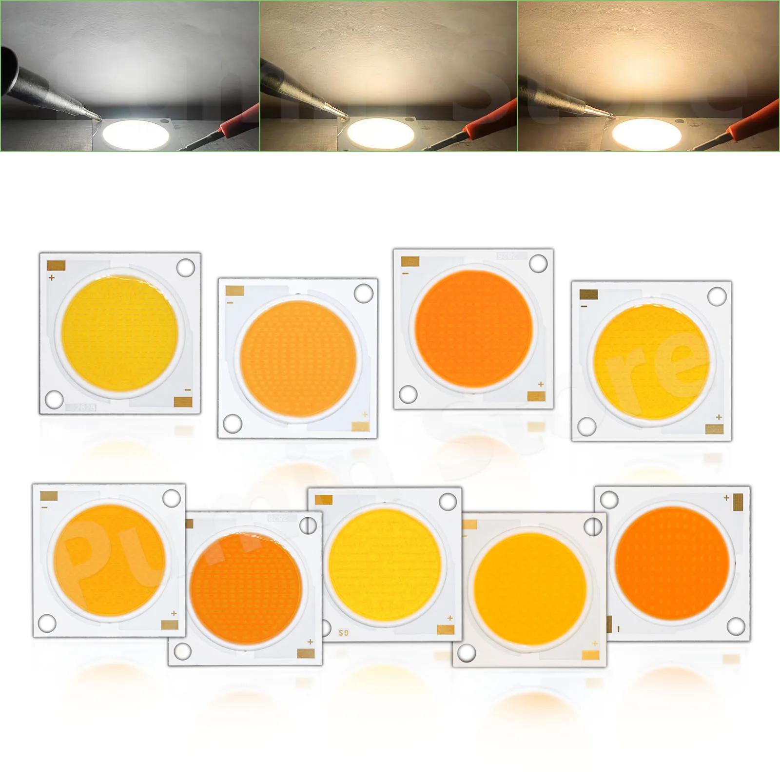 

3pcs 36-39V chip Led Warm Light 3000k 4000k 6500k Leds Bead Work light Matrix COB Integrated DIY Spotlight Downlight Accessories