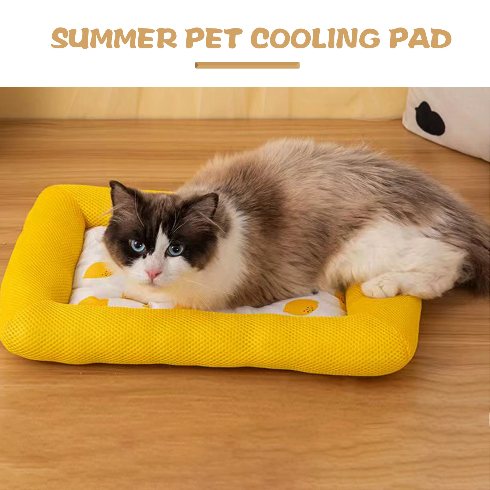 Breathable Large Cooling Pad Removable Pleasing Summer Cooling Fiber for Family Friend Dog Keeper Gift