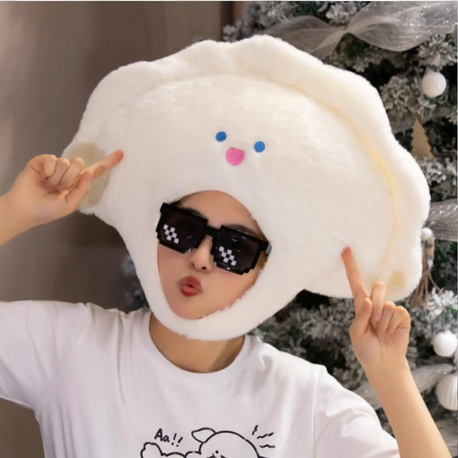 

Food Costume Hat Dumpling Shaped Cosplay Prop for Festival Party Performance