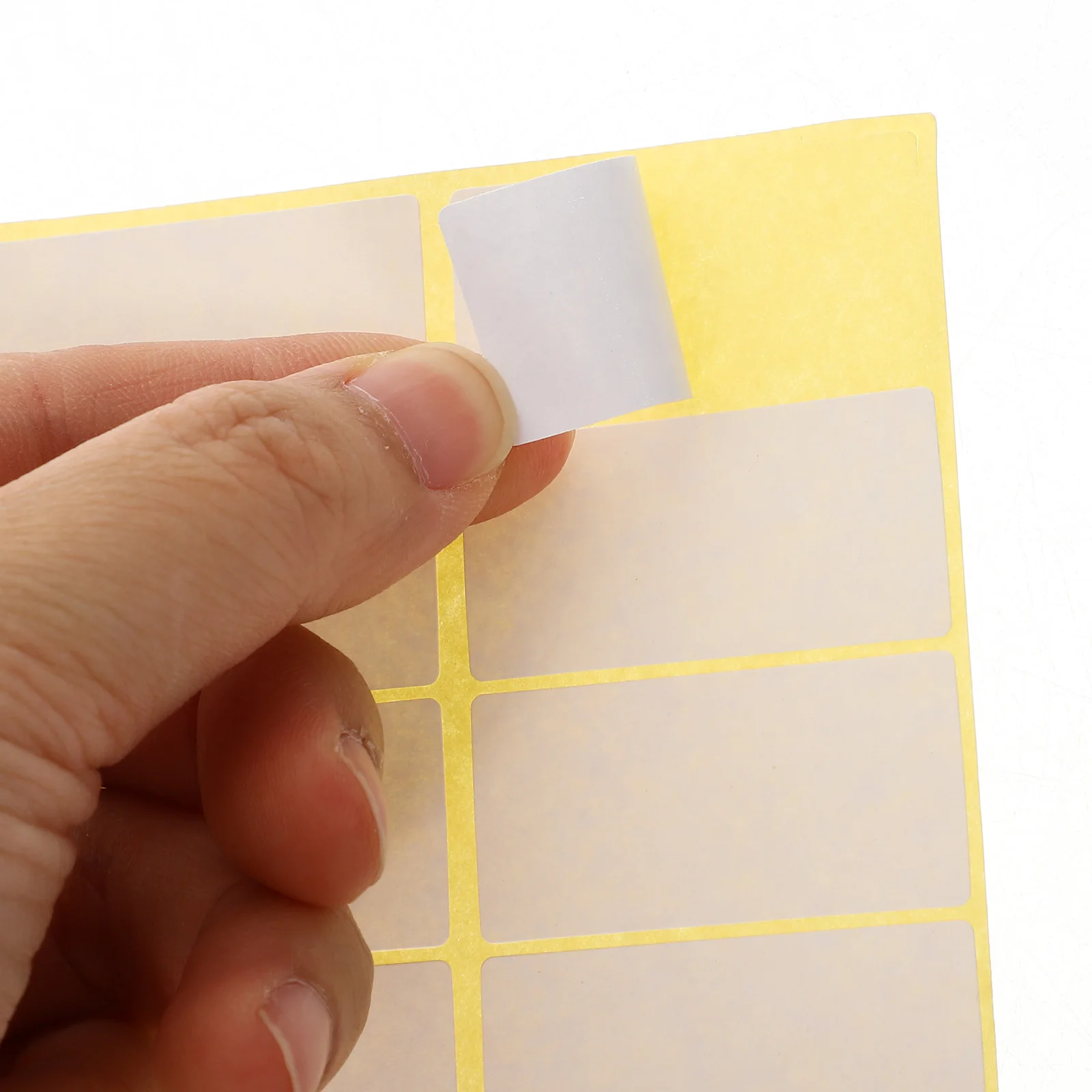 15 Sheets Price Tag Sticker Labels Stickers Adhesive Marking Blank Small for Organizing