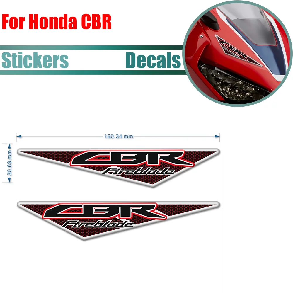 Para honda cbr 600 650 1000 r f rr emblema cbr1000rr cbr650f cbr600rr cbr650r motocicleta adesivo moto decalques