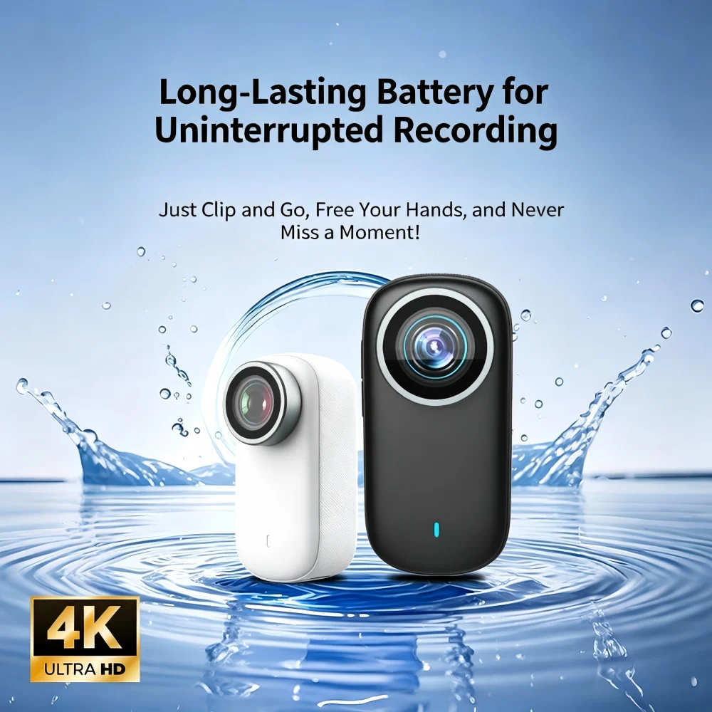 

Thumb Action Camera 4K Portable Magnetic Clip-on Pocket Camera — Outdoor & Pet Camera (Compact & Lightweight)