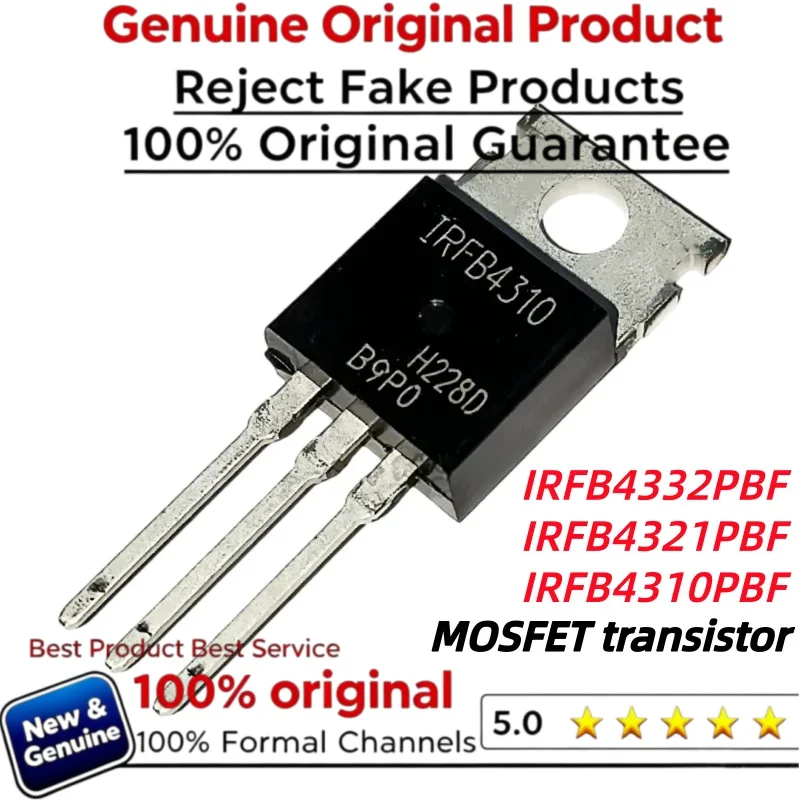 10PCS 100% New Imported Original IRFB4310 IRFB4310PBF IRFB4332 IRFB4332PBF IRFB4321 IRFB4321PBF MOSFET Transistors TO-220