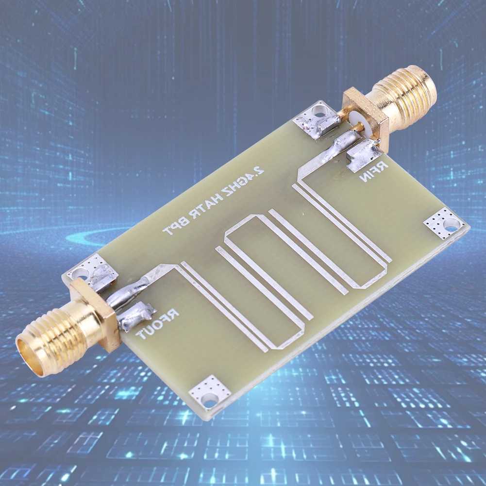 2.4GHZ Microstrip Bandpass Filter Double-Sided Printed Circuit Board Bandpass Filter Module 1.6 Mm Thick Microstrip Filter
