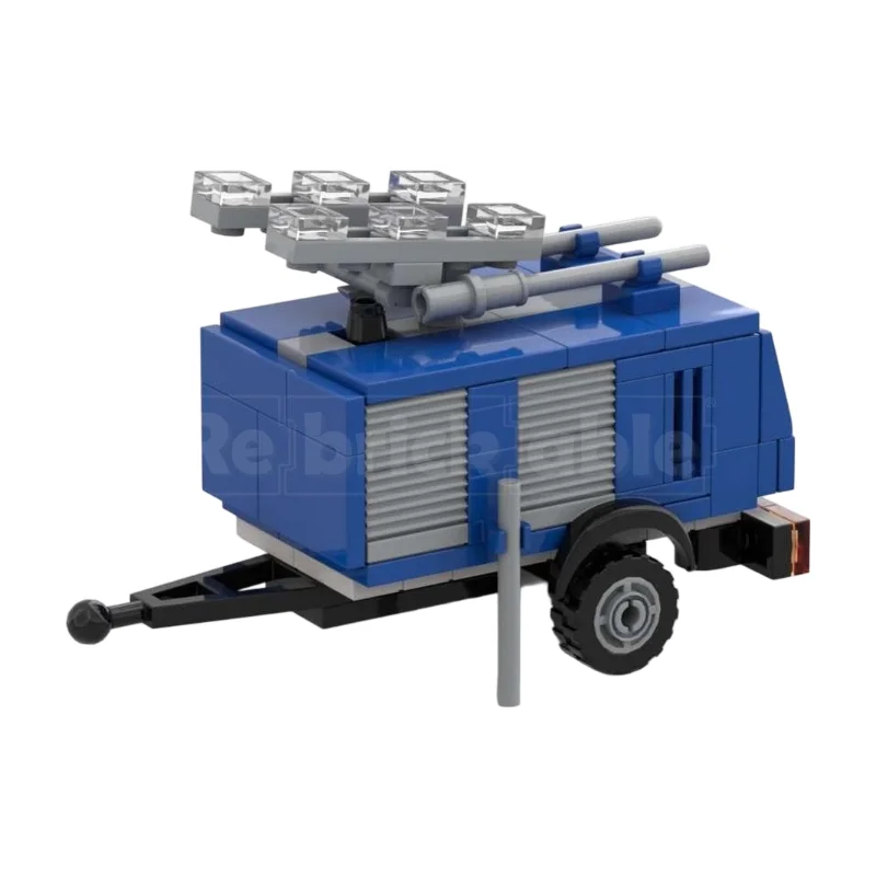 Rescue Service Van MOC Building Blocks European Emergency Vehicle Model DIY Brick Set Road Scene Display Toy