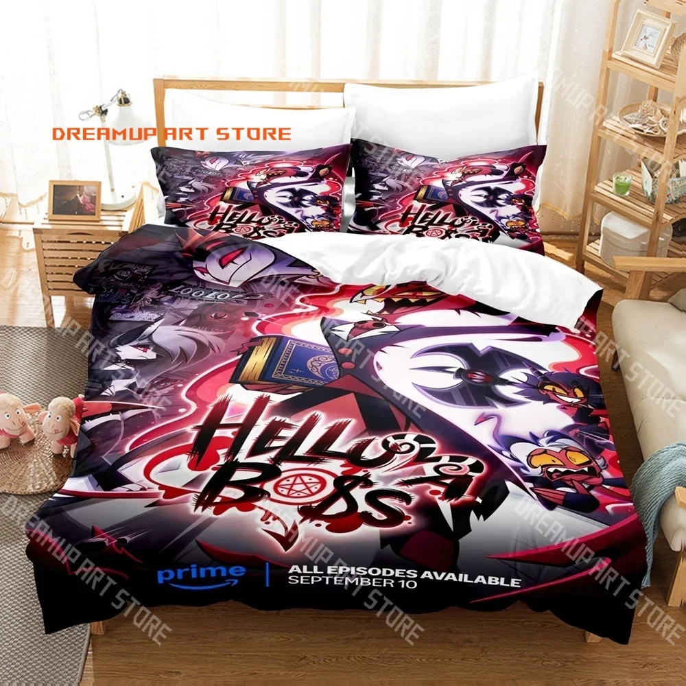 2026 3D Print Hazbin Hotel Charlie Bedding Set Single Twin Full Queen King Size Bed Set Adult Kid Bedroom Duvetcover Set