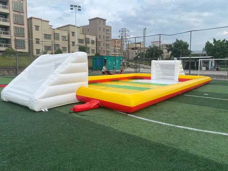 Inflatable Soccer Fields with Reinforced Seams, Perfect for Recreational and Professional Use