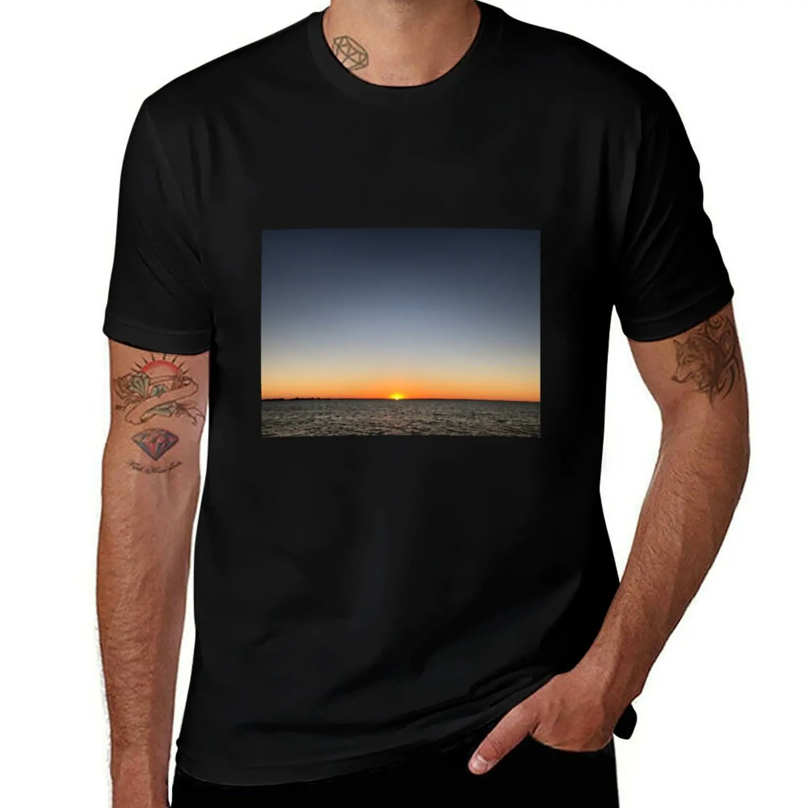 

Sunset on Copano Bay in Rockport, Texas T-Shirt summer clothes sports fans hippie clothes mens graphic t-shirts hip hop