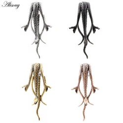 Alisouy 1PC Stainless Steel Casting Snake Ear Weight Hanger Heavy Expander Stretcher Plugs Gauges Earrings Body Piercing Jewelry