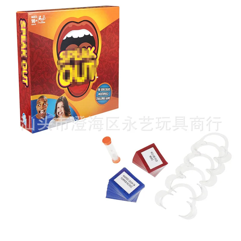 Speak out Gaming mouthpiece Funny Tricky Card Party Interactive Game Board Set Toy