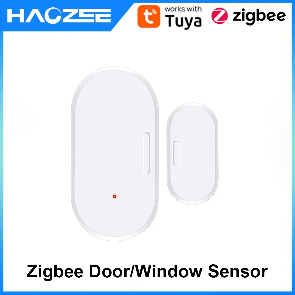 Tuya Zigbee Door Sensor Window Detectors Magnetic Sensor Smart Home Security Protection Remote Monitor From APP