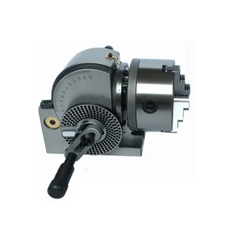 Semi-Universal BS-0 Dividing Head with Index Center Accessories Including Dividing Plate and 3-Jaw Lathe Chuck