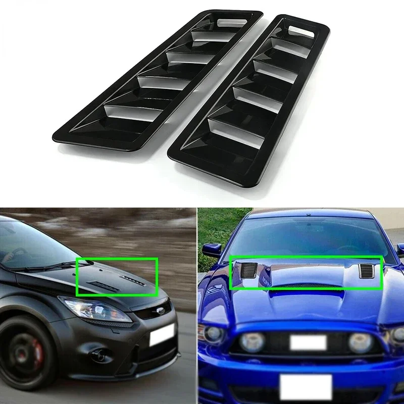 Car Front Bonnet Hood Vent Louver Scoop Cover Air-Flow Inlet Cooling Universal for BMW X1 X2 X3 X4 X5 X6 X7 Z4 Auto Accessories