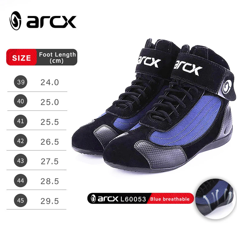 ARCX Breathable Motorcycle Boots for All Seasons Size 41 ARCX Motorcycle Boots For Men Breathable Summer... From  main image 3