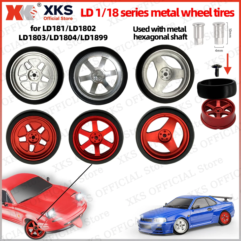 

Металлические шины для радиоуправляемых автомобилей в масштабе XKS LD1/18, совместимые с LD1801 LD1802 LD1803 LD1804 LD1899 Набор обновлений 33 мм для повышенной производительности