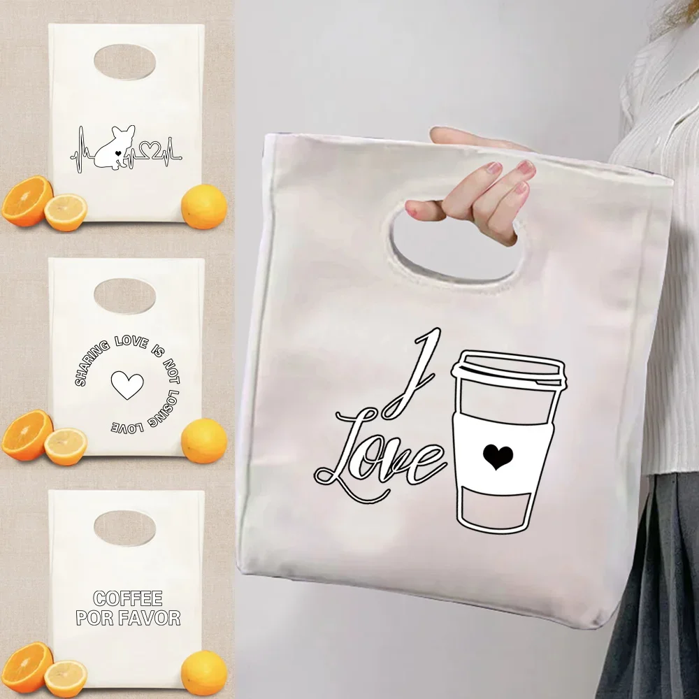 New Lunch Bag Large Capacity Daily Student Office Workers Insulated Lunch Bag Portable Food Series Camping Thermal Picnic Pouch