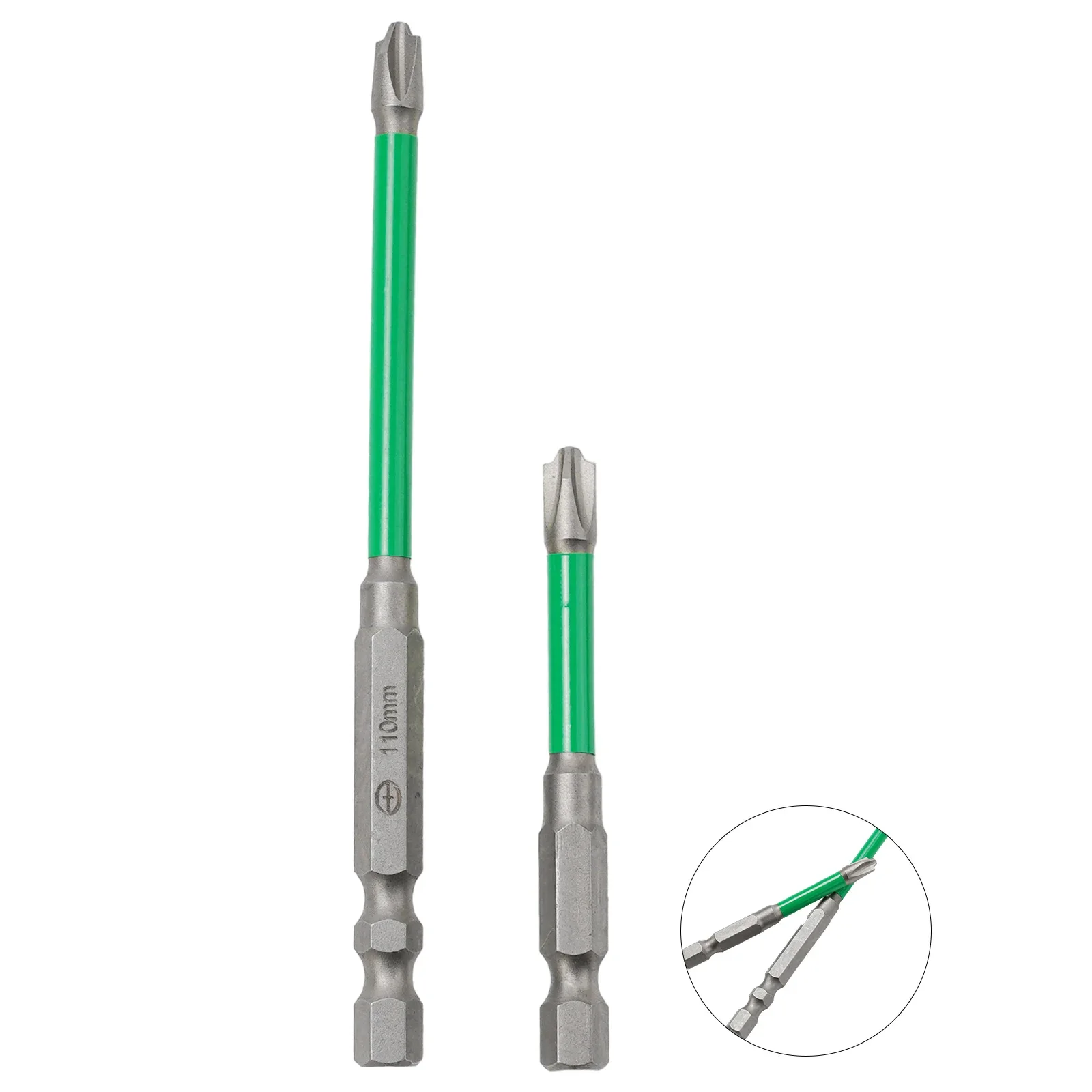 Batch Head Screwdriver Bit Magnetic FPH2 Green Power Tools Screwdriver Bit Switch 110mm Nutdrivers Disassembly