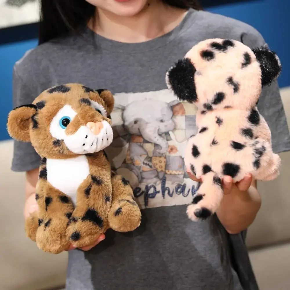 

ПП хлопок имитация леопарда плюшевая игрушка сидящая пушистая реалистичная леопардовая плюшевая кукла коллекция удобные мягкие игрушки с животными