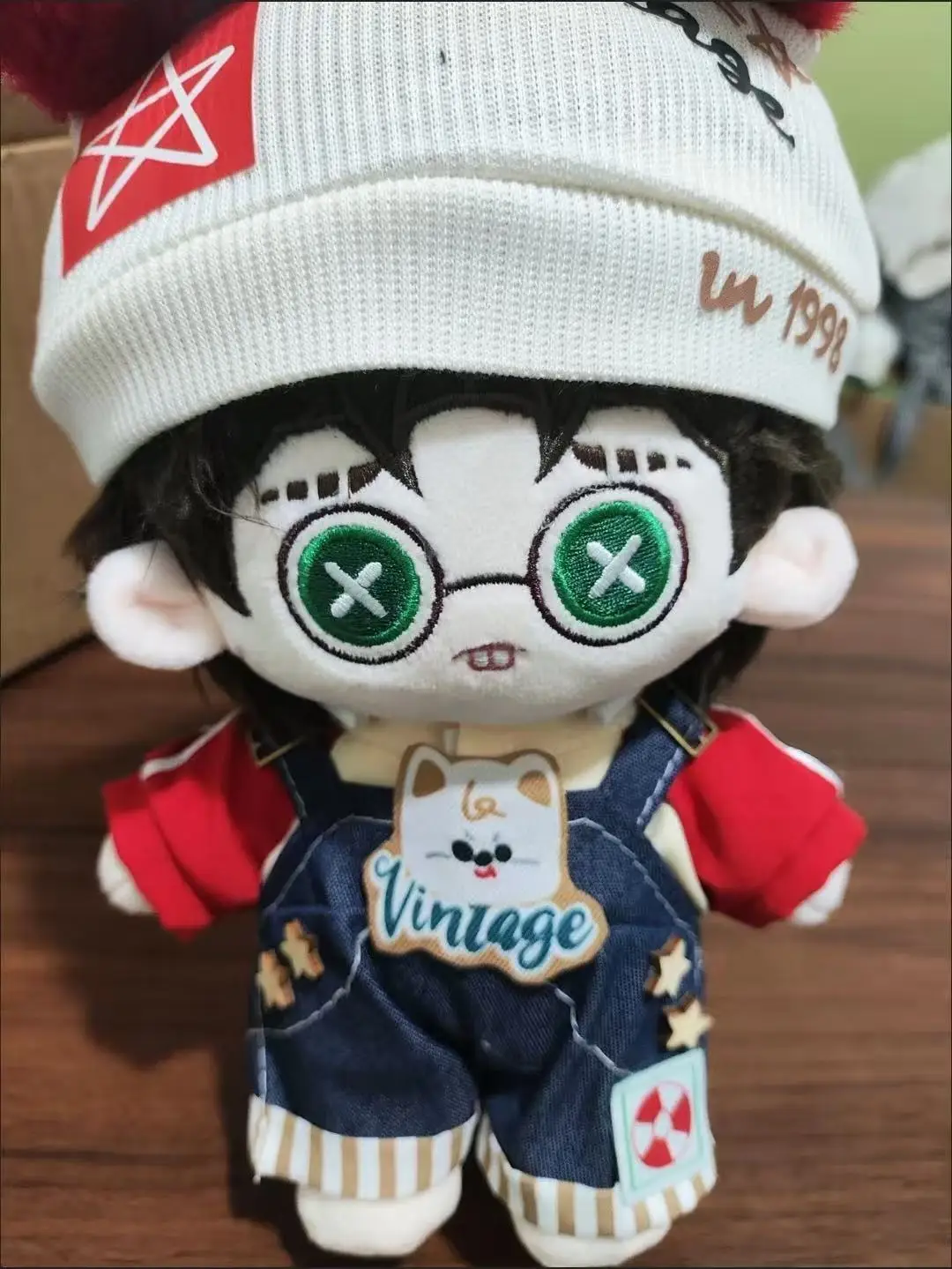 

Stuffed 20cm Anime Identity V Freddy Riley Cartoon Plush Doll Toy COS Dress-up Children Adults Collectible Cotton Gifts