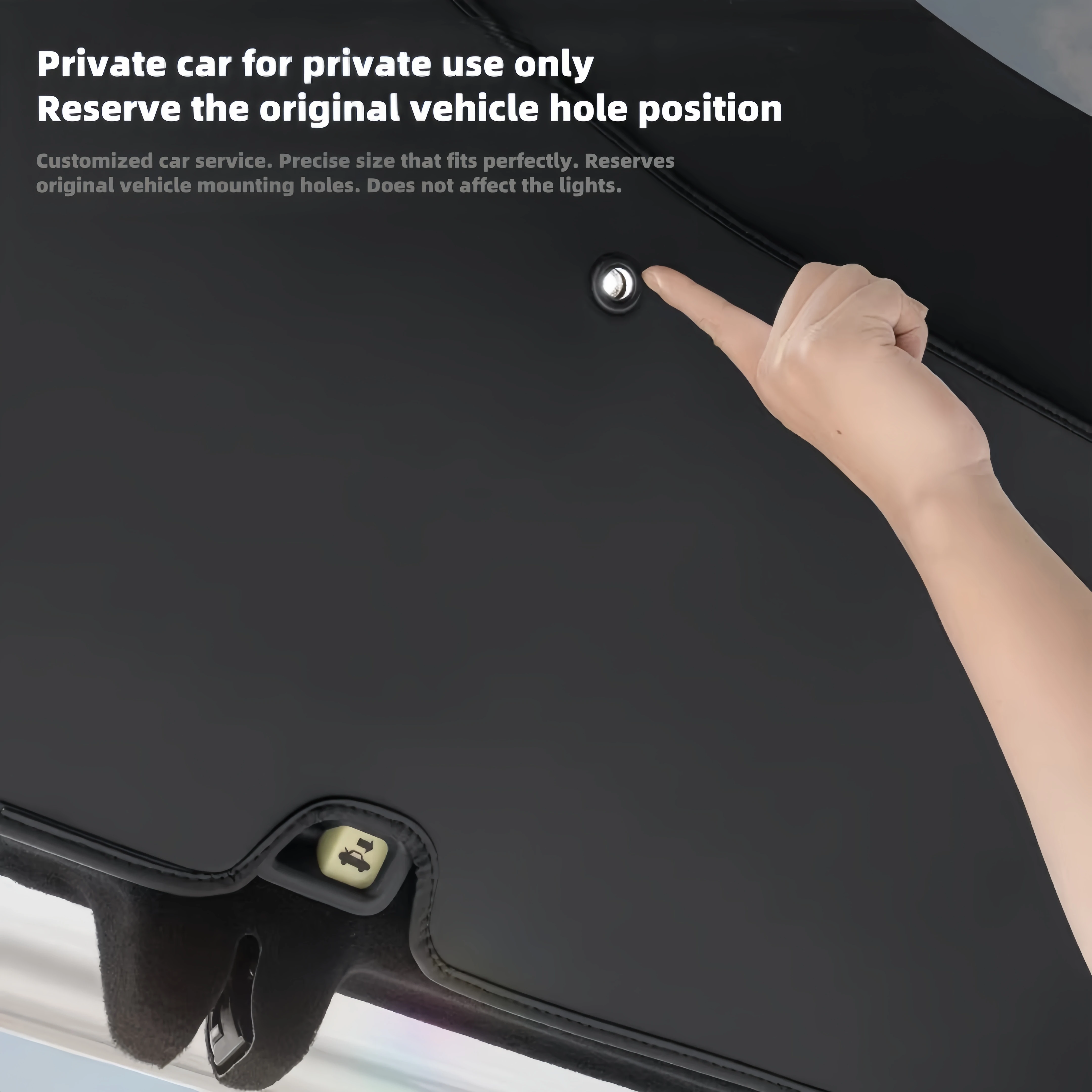 1 Stück für Model Y Juniper 5-Sitzer Heckklappen-Schutzpolster aus Leder, kompatibel mit der hinteren Kofferraumklappe zum Fahrzeugschutz – Detail 5