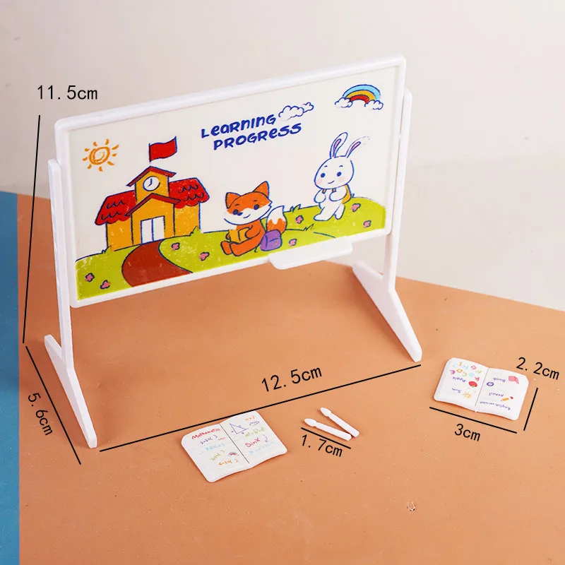 1:12 Miniature Dollhouse Classroom Accessories Set description 2