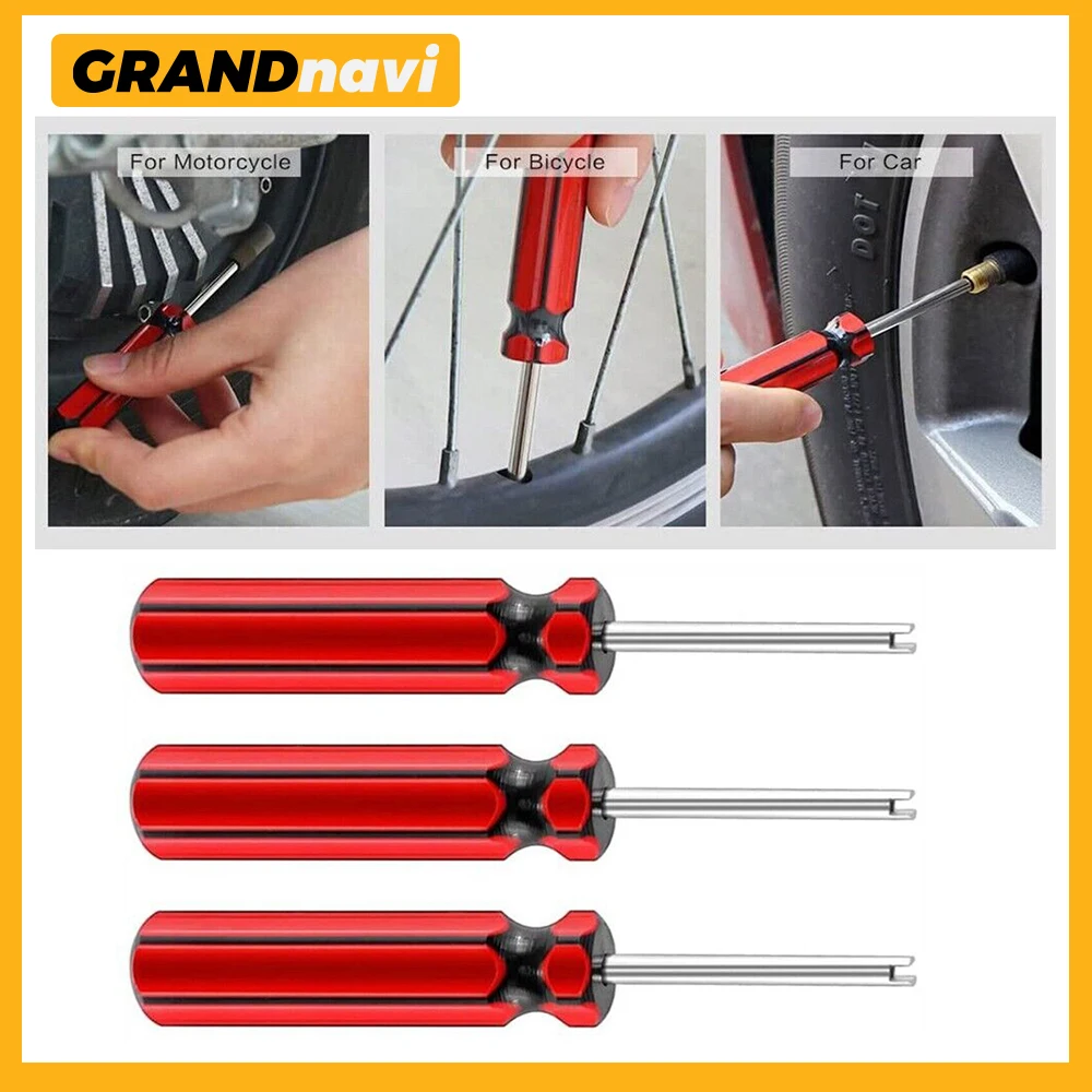 

3PCS Universal Car Auto Screwdriver Valve Stem Core Remover Tire Tube Installer Repair Tool Wholesale Automotive for Tire Repair