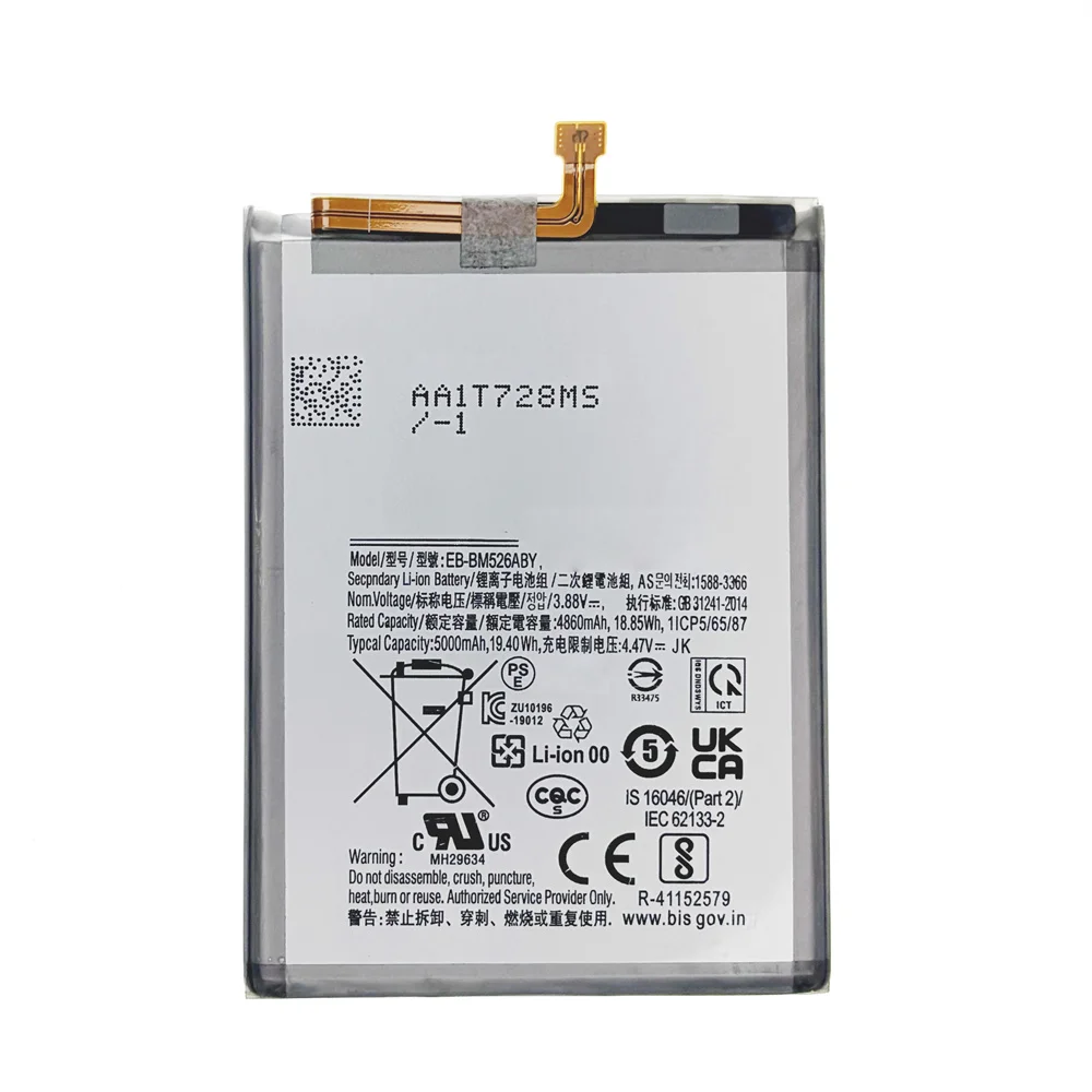 Genuine Battery EB-BM526ABY For Samsung Galaxy M56 M52 5G M23 F23 5G M53 5G A73 A23 EB-BM526ABS M33 5G Batteria+Tools image 5