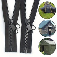 10# Tent resin zipper opening Double-sided slider zipper Sleeping bag luggage tent 90-400cm long zipper DIY sewing accessories