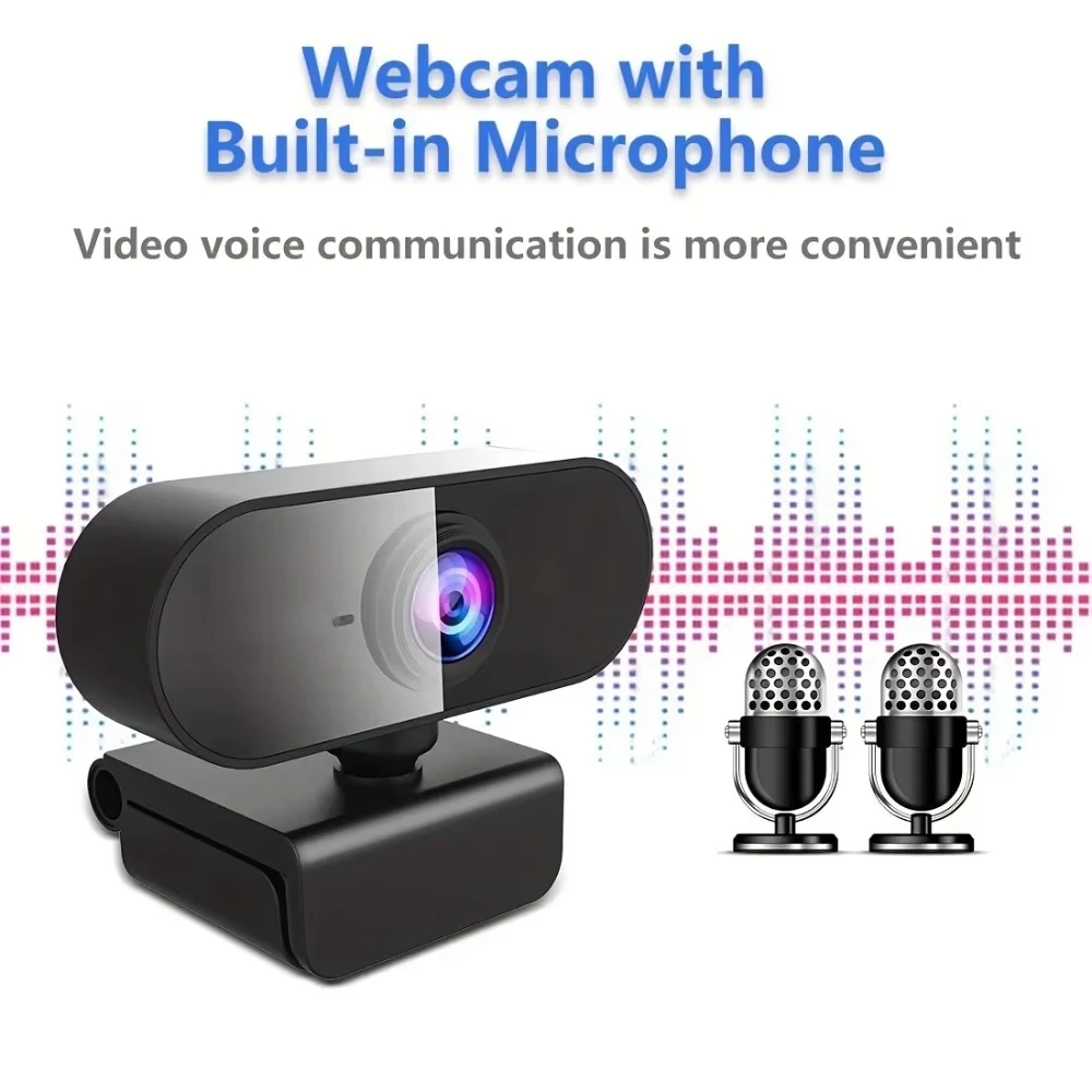 Computer USB Webcam 1080P Full HD Mini Web Camera PC Cam Built in mic Support Desktop Laptop for Live Video Call Conference
