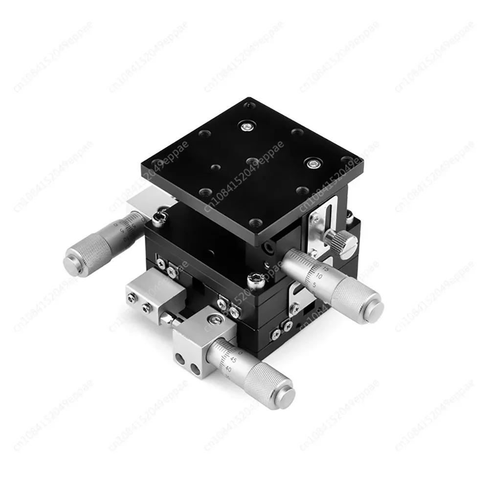 XYZ Axis 60x60mm LD60-LM LD60-CM Fine-tuning Slide Table Manual Displacement Platform Linear Stage Slide Table Cross Rolle