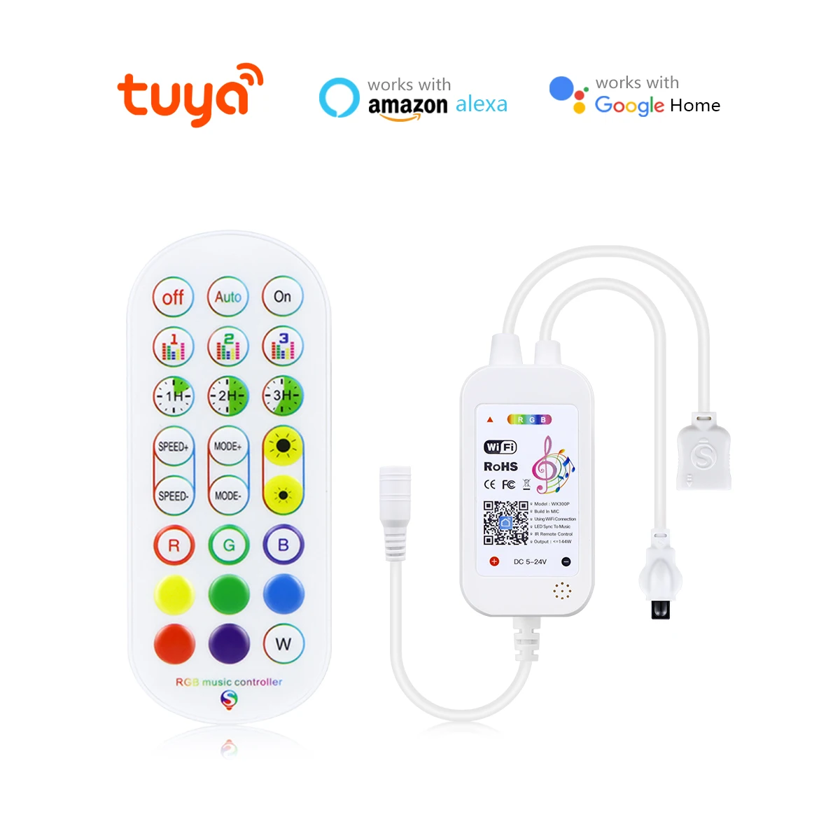 Homekit inteligentny domowy kontroler Led RGB, kontroler taśm LED Tuya, przełącznik Wi-Fi do zasilacza 12V EU US Plug 5050/2835 Neon Light