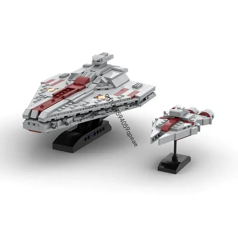 Novo 538 pçs famoso estrela batalha filme moc acclamator navio de assalto modelo diy ideias criativas brinquedo da criança presentes aniversário quebra-cabeças personalizados