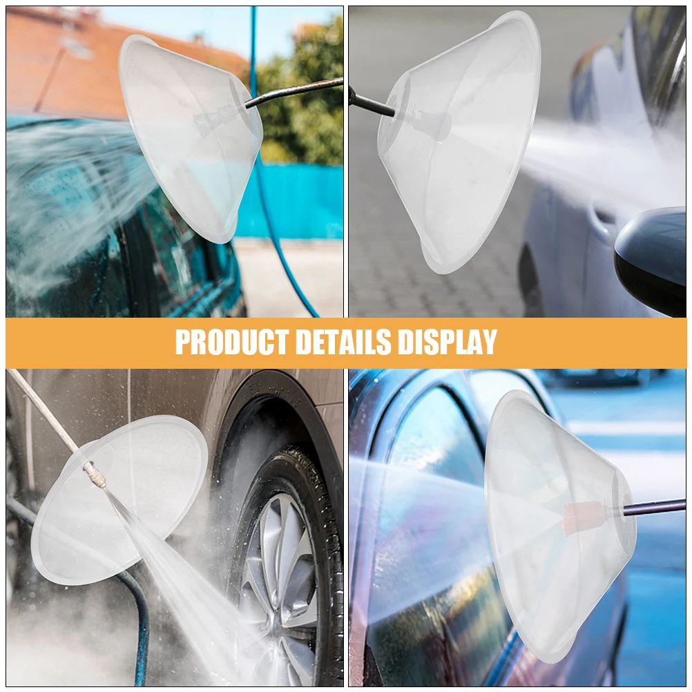 2 قطعة فوهة Splashproof الحرس غطاء بلاستيكي للفناء الأنظف البخاخ غسالة الضغط فوهة درع الانجراف الحرس #3