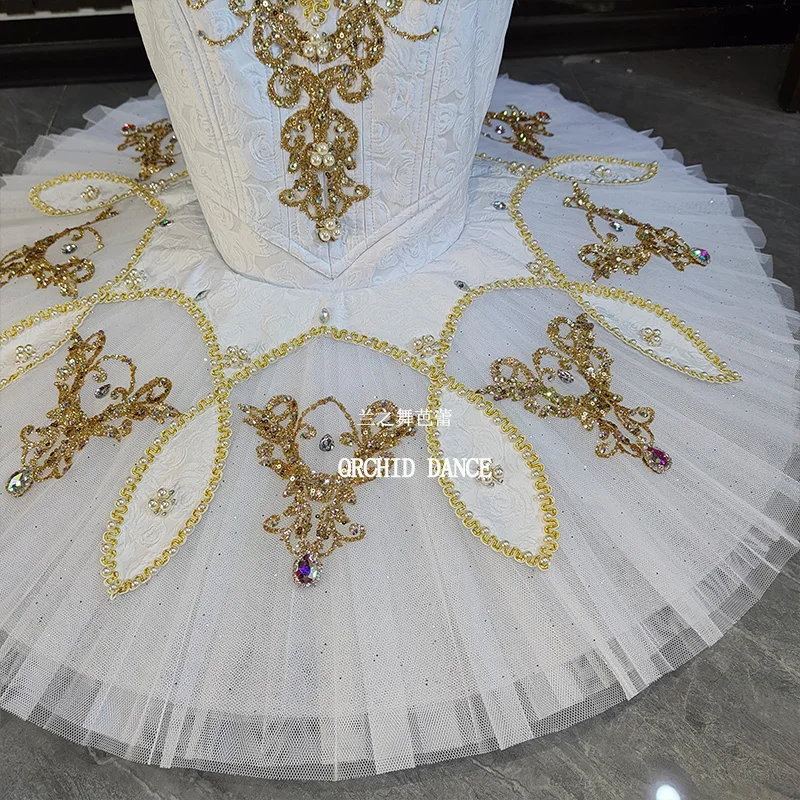 BT2507003 Professional Custom Size Custom Color Kids Girls Women Adult White  Ballet Tutu Costumes