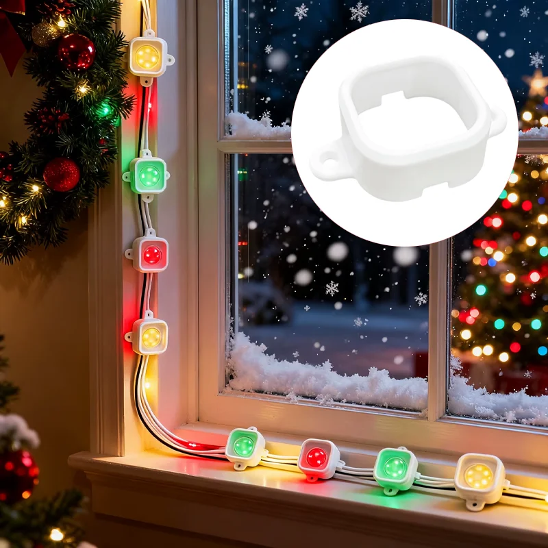 

50PCS Waterproof Mounting Clips with Screws for GOVEE Outdoor Lights H706 Ideal for Christmas Decoration Walkway and Patio Insta