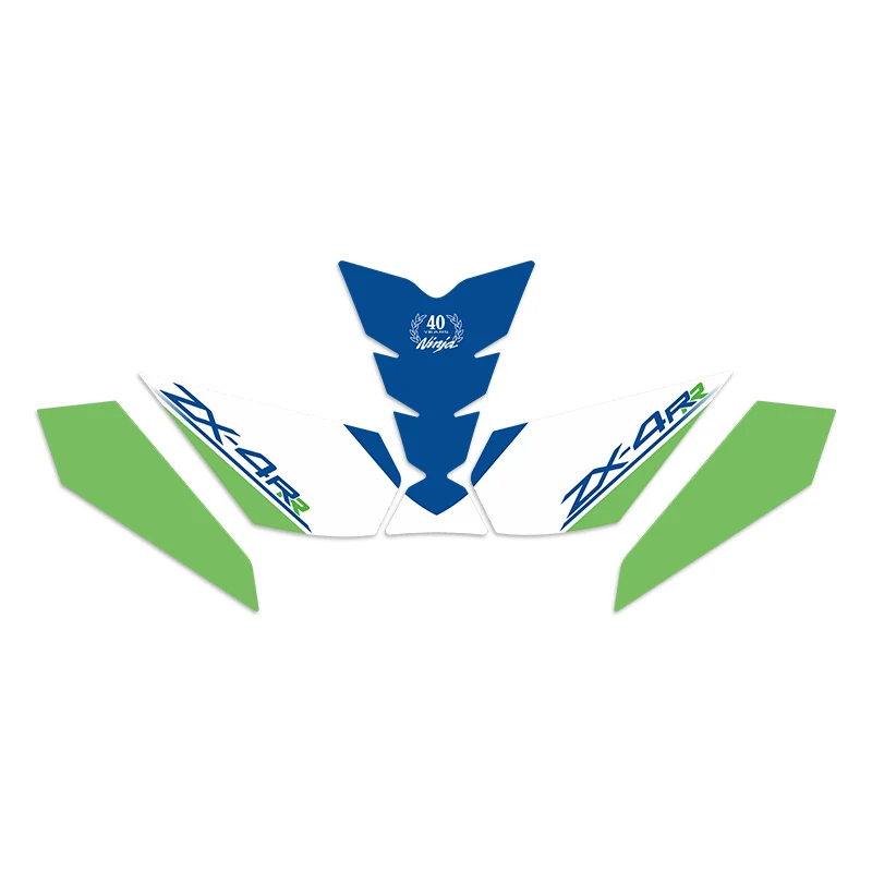 Per KAWASAKI ZX4R 4RR Cuscinetti di trazione per serbatoio carburante in gomma durevole Kit ornamentali per moto impermeabili resistenti all'usura ad alta resistenza