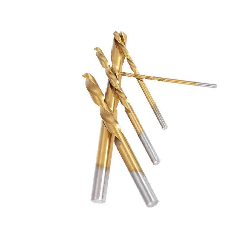 5-piece Broken Screw Remover Screw Left-handed Reverse Rotation Drill Remover Titanium Plated Twists Drill Hand Tools