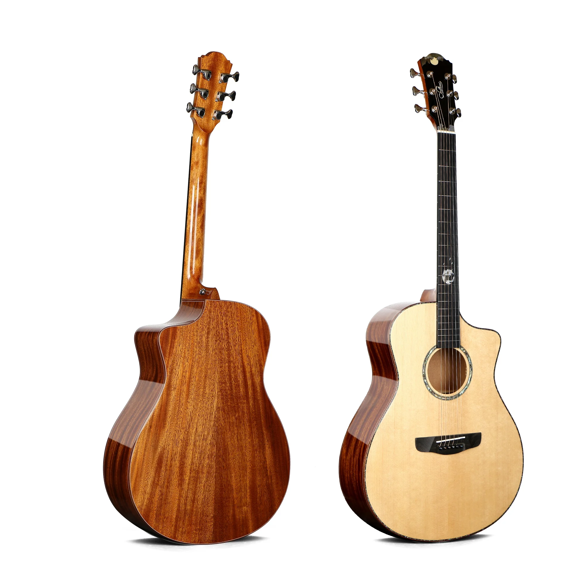 

Sevillana 41 inch Stringed Instruments Parts Luxury handmade all solid mahogany acoustic guitar electric