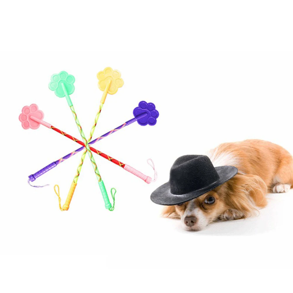 

2pcs Pet Dog Cat Training Pet Supplies Helper Stick Strap Toy for Pet Tranings (Small Size 42cm Mixed Color)
