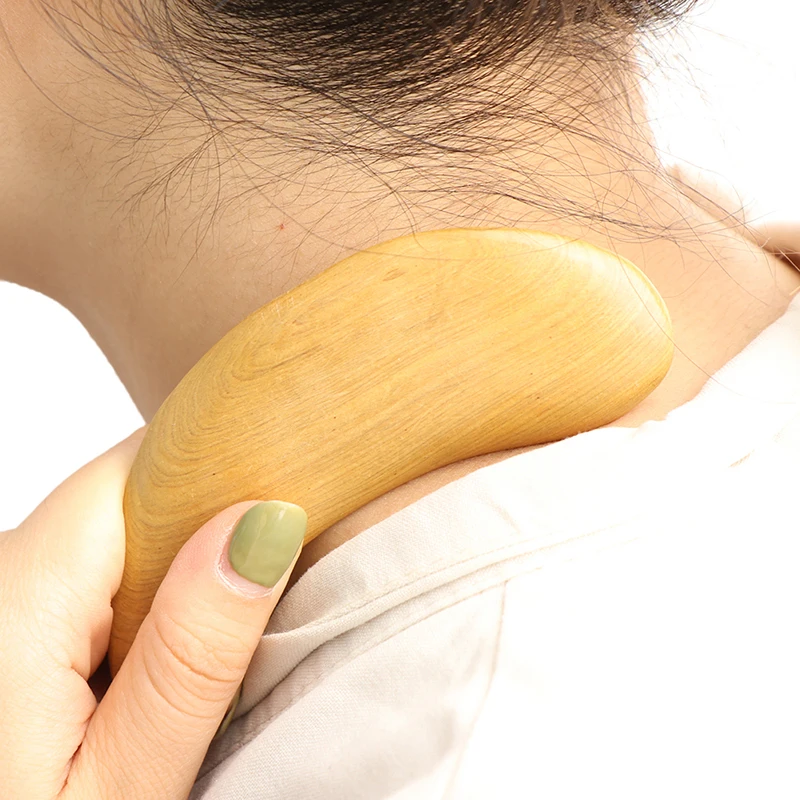 Tablero de raspado de madera Gua Sha, herramienta de masaje, tablero de masaje de Guasha adelgazante, herramienta de terapia de masaje corporal